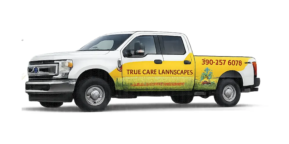 TrueCare Lawnscapes service truck